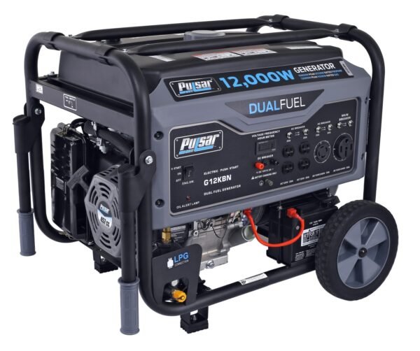 Pulsar 12,000W Dual Fuel Portable Generator with Electric Start - Image 4