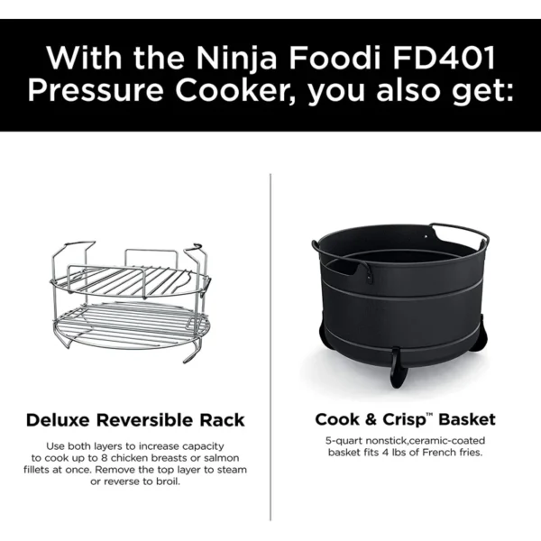 Ninja Foodi 9-in-1 8-Quart Deluxe XL Pressure Cooker & Air Fryer - Image 8