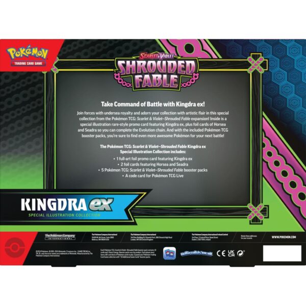 Pokemon Scarlet & Violet Shrouded Fable Kingdra/Greninja EX Special Illustration Collection - Image 2