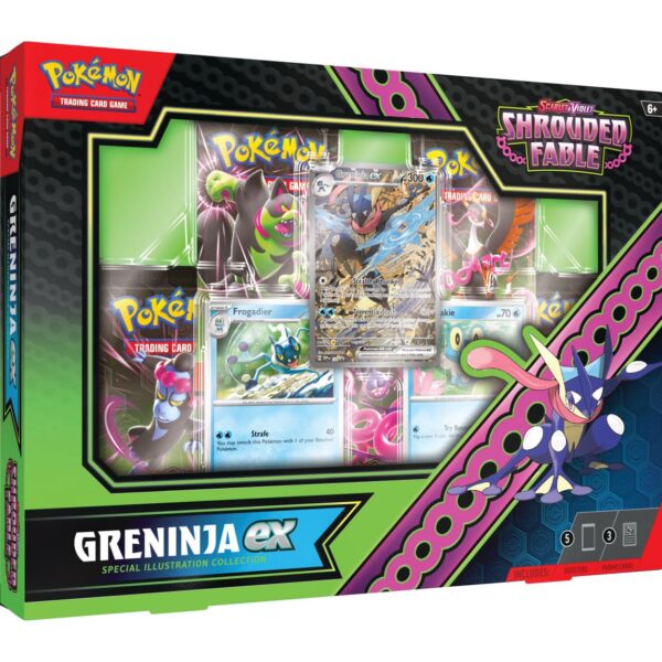 Pokemon Scarlet & Violet Shrouded Fable Kingdra/Greninja EX Special Illustration Collection - Image 5