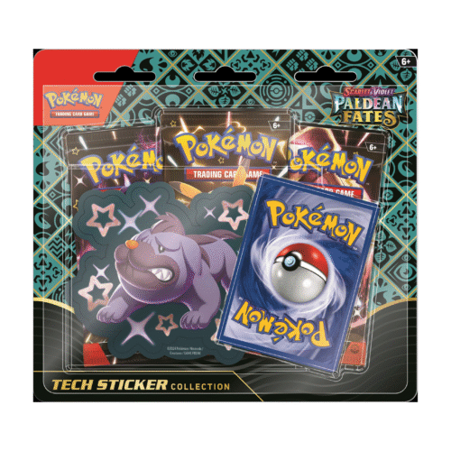 Pokemon Scarlet & Violet Paldean Fates Tech Sticker Collection 12 Box Case