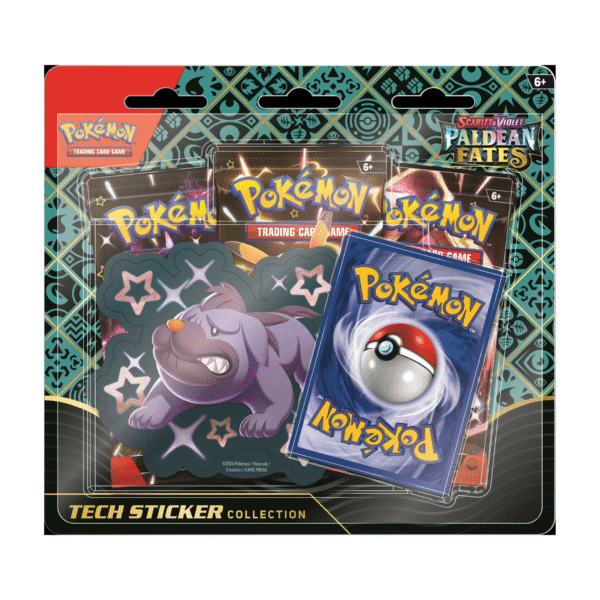 Pokemon Scarlet & Violet Paldean Fates Tech Sticker Collection 12 Box Case