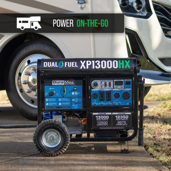 DuroMax XP13000HX 13,000 Watt Dual Fuel Portable HX Generator w/ CO Alert - Image 9