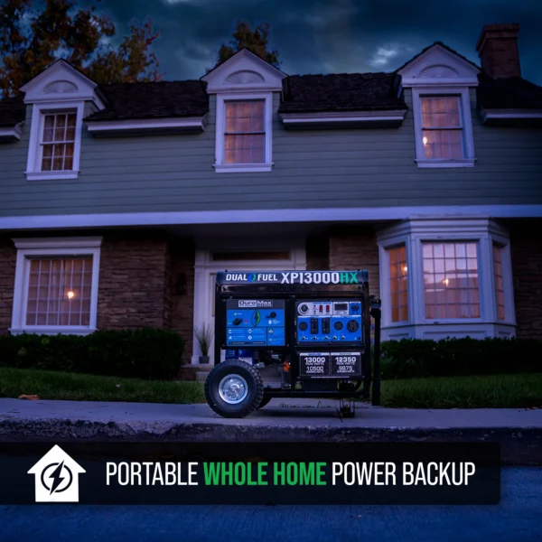 DuroMax XP13000HX 13,000 Watt Dual Fuel Portable HX Generator w/ CO Alert - Image 4