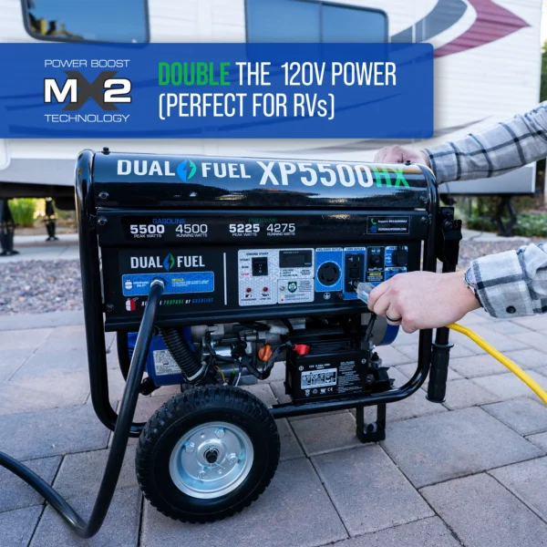 DuroMax XP5500HX 5,500 Watt Dual Fuel Portable HX Generator w/ CO Alert - Image 4